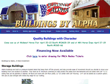Tablet Screenshot of buildingsbyalpha.com